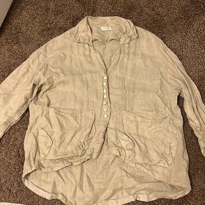 Krista Larson linen jacket